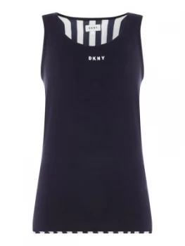 Image of DKNY Walk the Line PJ vest Blue