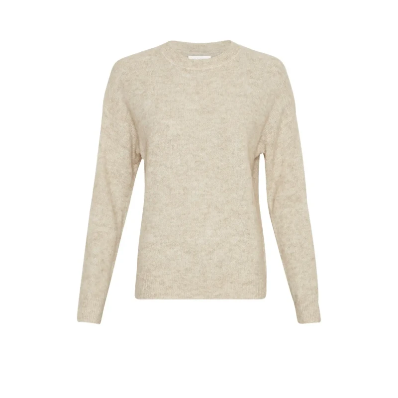 Image of moss copenhagen Woman sweater Moss Copenhagen Festina Hope Beige Female 36/38