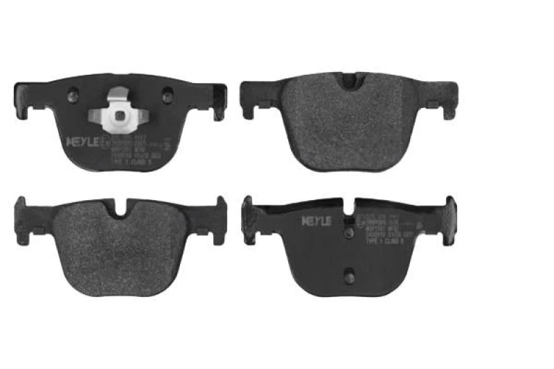 Image of MEYLE 025 255 1417 Brake pad set Rear Axle, prepared for wear warning indicator, Original Quality, with anti-squeak plate Brake Pad Set,disc brake (4