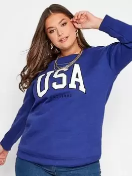 Image of Yours Logo Sweatshirt - Blue Size 16, Women