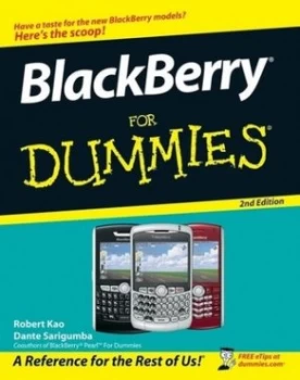 Image of Blackberry for Dummies by Robert Kao Paperback