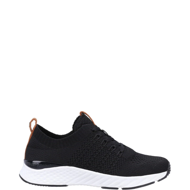 Image of Hush Puppies Womens Opal Recycled Memory Foam Trainers UK Size 3 (EU 36) Black HUS740-BLACK-3
