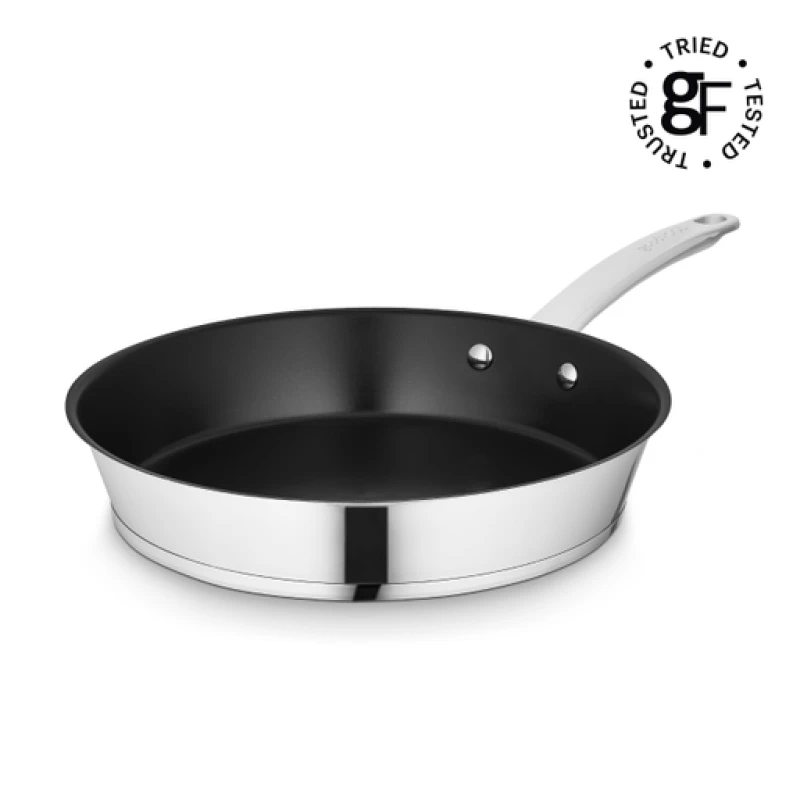 Image of Good Food Stainless Steel 28cm Frying Pan Pan Sets Medium Silver 72906611390