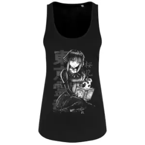 Image of Tokyo Spirit Womens/Ladies Oka Monochrome Vest Top (L) (Black)