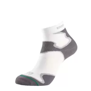 image of 1000 Mile Womens/Ladies Fusion Socks (M) (White/Grey)