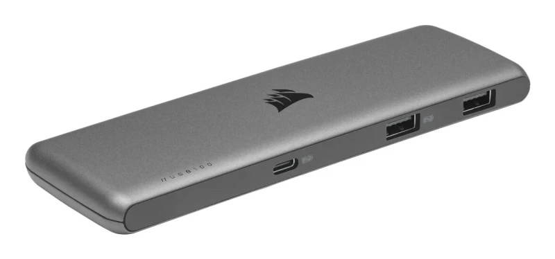 Image of Corsair USB100 7-PORT USB-C/USB-A HUB USB Type-C 50000 Mbps Grey CU-9000003-UK