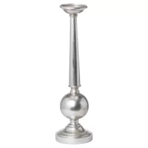 image of Antique Silver Large Column Candle Stand