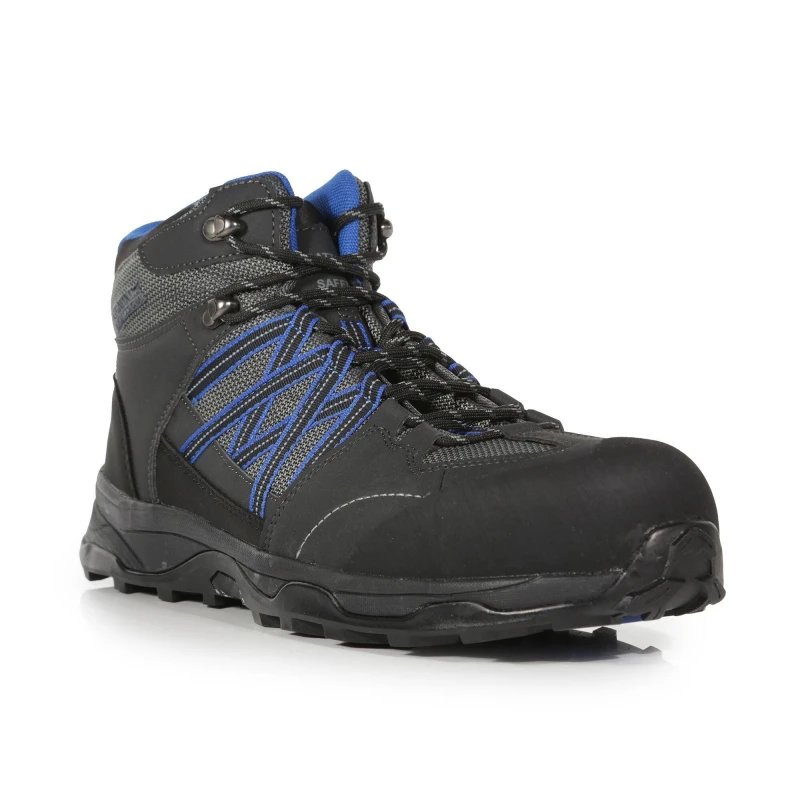 Image of Regatta Claystone Safety Toe Cap Safety Work Boot - Blue Blue 8