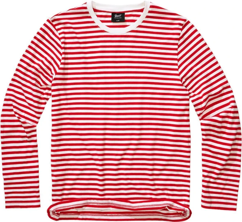 Image of Brandit Long sleeve T-Shirt Brandit Stripe Rouge Male 3XL