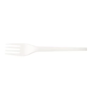 image of Vegware Fork Disposable CPLA White Ref VR FK6.5W Pack 50