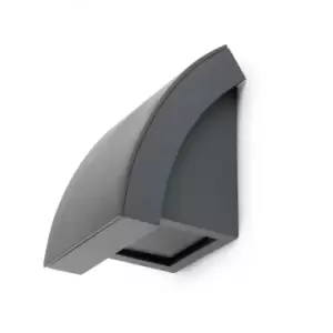 image of Proa 1 Light Outdoor Wall Light Dark Grey IP44, GU10