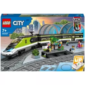 image of LEGO City: Express Passenger Train Toy RC Lights Set (60337)