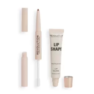 image of Makeup Revolution Lip Shape Kit Chauffeur Nude