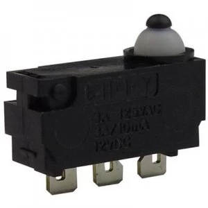Image of Zippy Microswitch DW N2S 00A0D Z 12 Vdc 0.1 A 1 x OnOn momentary