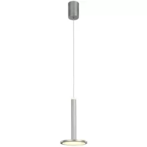 image of Italux Oliver - Modern LED Hanging Pendant Satin Nickel, Warm White 3000K 415lm