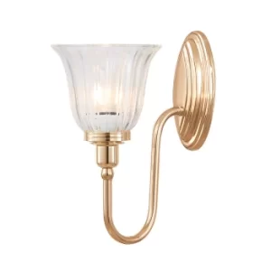 image of Blake Classic 1 Light Wall Light, Rose Gold, IP44