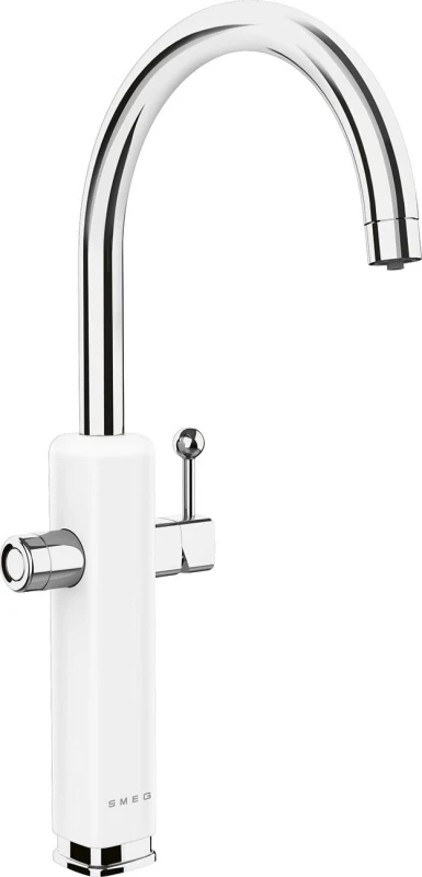 Image of Smeg 50's Style Kitchen Tap - White / Black