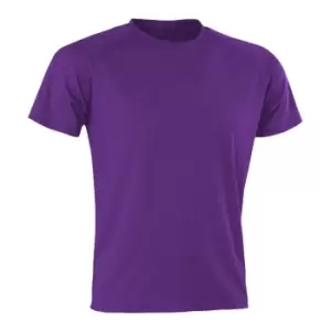 Image of Spiro Mens Aircool T-Shirt (XXS) (Purple)