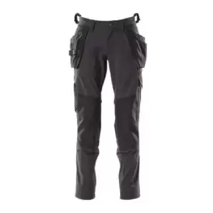 Image of Stretch Trousers with Holster Pockets - Black 82C56 (L32W40.5)