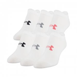 image of Urban Armor Gear 6 Pack No Show Socks Womens - White