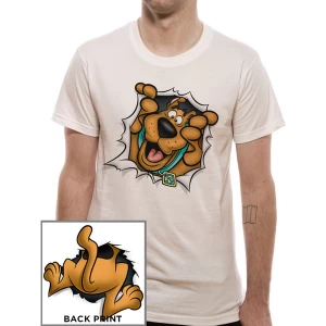 Image of Scooby Doo - Rip Through Mens Large T-Shirt - White