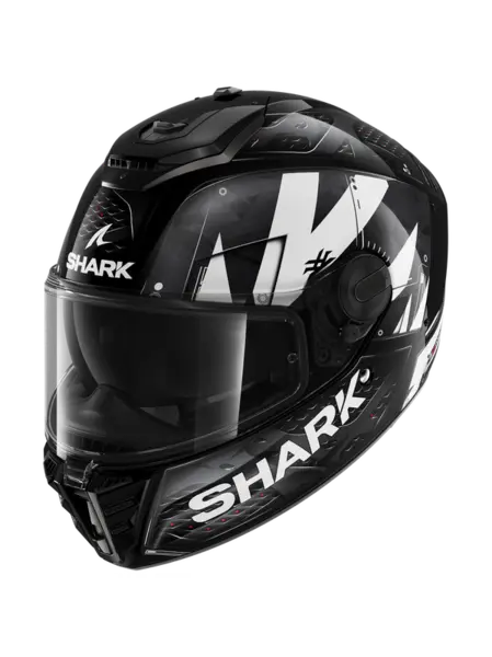Image of Shark Spartan RS Stingrey Black White Anthracite KWA Full Face Helmet Size M