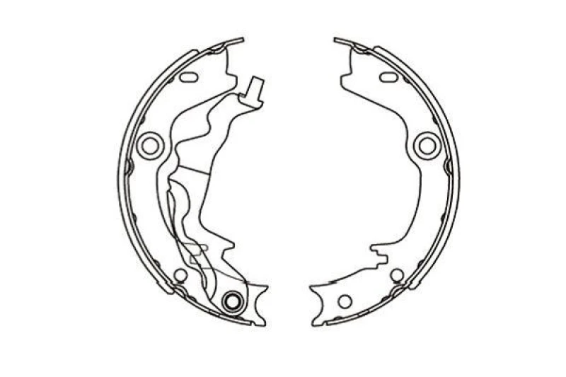Image of KAVO PARTS Brake Shoe Set KAVO PARTS KBS-3416
