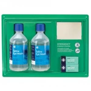 image of reliance medical Emergency Eye Wash Station Solution, 500ml