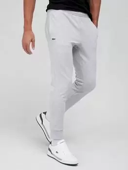 Image of Mens Lacoste SPORT Cotton Fleece Tennis Sweatpants Size 8 - 3XL Grey Chine