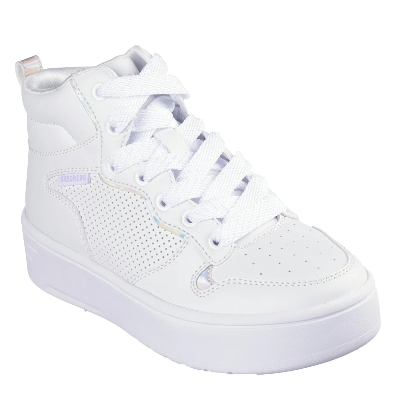 Image of Skechers Court High High-Top Trainers Unisex Kids White unisex C10 (27.5)