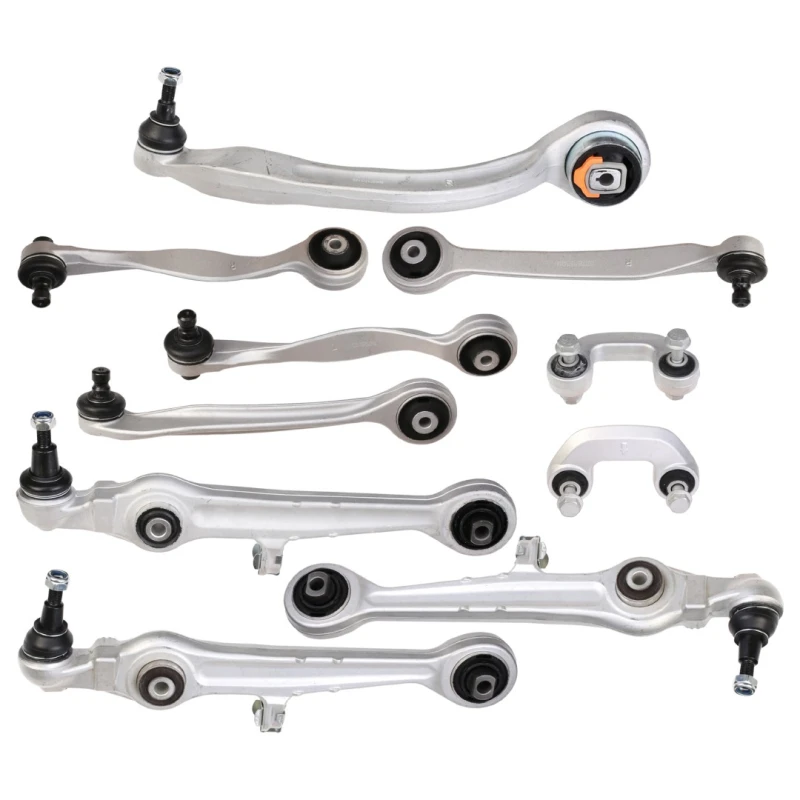 Image of RIDEX 772S0730 Control arm repair kit with fastening material, Front Axle, Trailing Arm Suspension Kit (772)