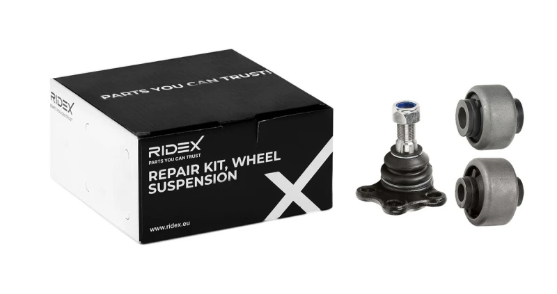 Image of RIDEX 771R0123 Repair Kit, wheel suspension Front Axle Right, with rubber mount Repair Kit,wheel suspension (771)
