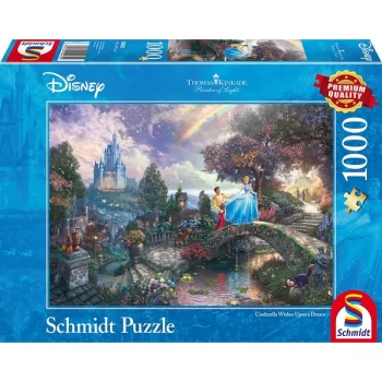 image of Thomas Kinkade Disney Cinderella 1000 Piece Jigsaw Puzzle