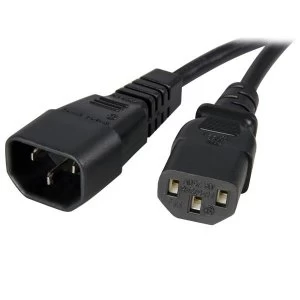 image of StarTech 6ft Standard Computer Power Cord Extension C14 to C13