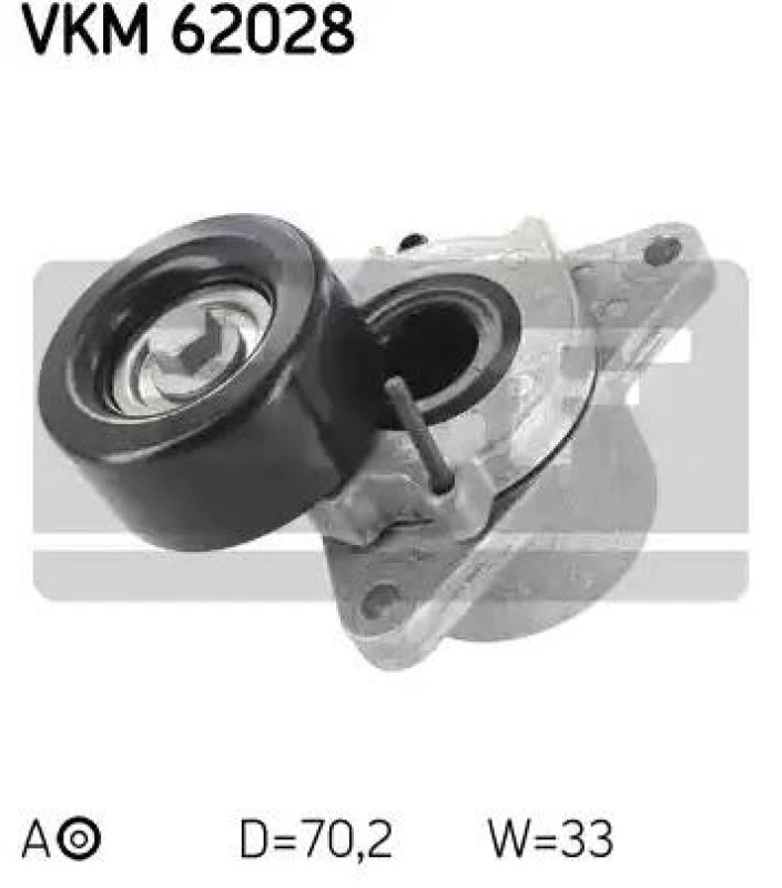 Image of SKF VKM 62028 Tensioner Pulley Tensioner Pulley,v-ribbed belt (310)