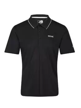 Image of Regatta Maverik Polo Shirt - Black, Size 2XL, Men