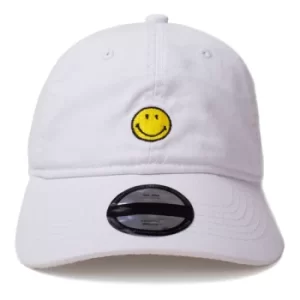 Image of SMILEY Original Smiley Embroidered Logo Dad Cap, White (BA706117SML)