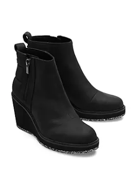 image of Toms Womens Raven Wedge Booties