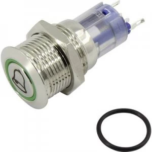 Image of TRU COMPONENTS LAS2 GQF 11EG12VN Tamper proof pushbutton 250 V AC 3 A 1 x OffOn IP40 momentary