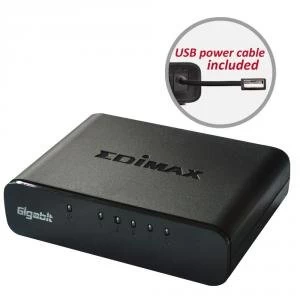 Image of Gigabit Ethernet 5 Ports Desktop Switch