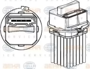 Image of Air Conditioning Regulator 5HL351321-321 by BEHR Upper Front/Rear