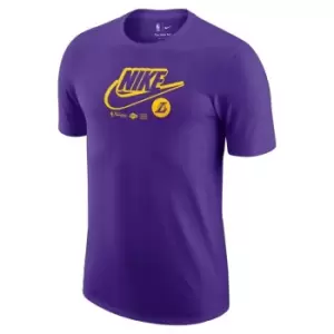 Nike Bulls Logo Mens Nike Dri-FIT NBA T-Shirt - Purple