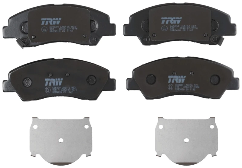 Image of TRW GDB3618 Brake pad set with acoustic wear warning Brake Pad Set,disc brake (402)