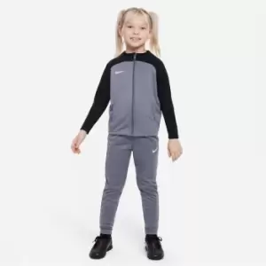 Image of Nike Dri-FIT Academy Pro Little Kids Knit Soccer Warm Up Tracksuit - Grey