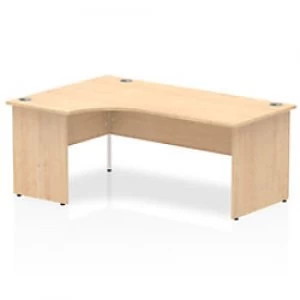 image of Impulse Panel End 1800 Left Hand Crescent Desk Maple