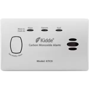 image of Kidde - K7CO - Kitemarked 10 Year Life Carbon Monoxide Alarm 10 Yr Warranty