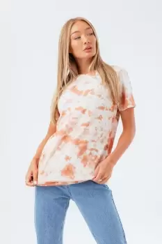 image of HYPE SAND TIE DYE SCRIBBLE WOmens T-SHIRT