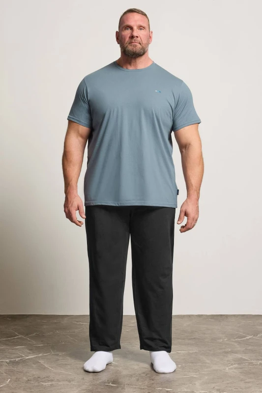 Image of BadRhino Mens Lounge Trouser & T-Shirt Set Size: 7-8XL Multicolor Male 7-8XL