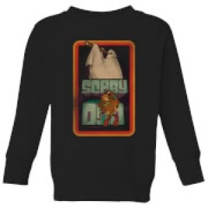 Image of Scooby Doo Retro Ghostie Kids Sweatshirt - Black - 9-10 Years