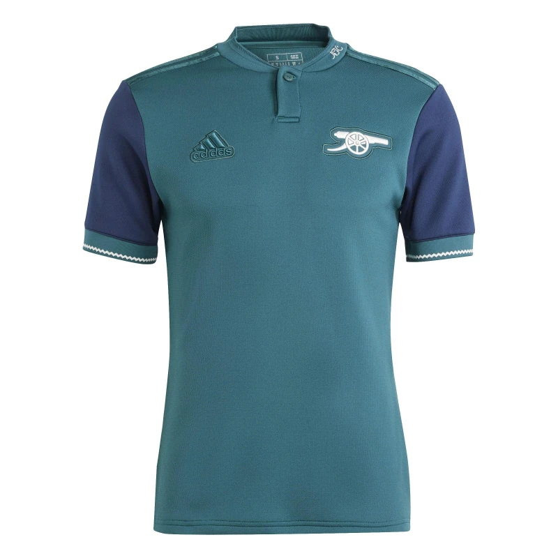 Image of adidas Arsenal Third Lifestyler Shirt 2023 2024 Adults Green/Navy male XS